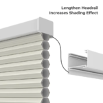 Cell in Cell Cordless Honeycomb Blinds Double Cell Cellular Light Filtering Shades Energy Efficiency Window Blinds