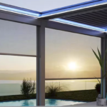 Zip Screen Outdoor Zipper Track Blinds spring system